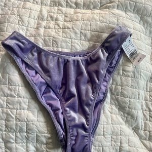 PacSun Lavender Velvet Bikini Bottoms in SIZE SMALL